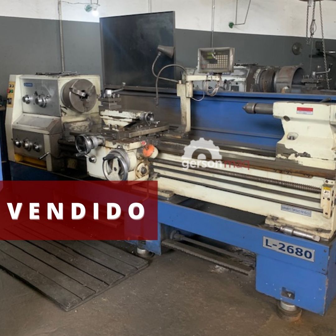 TORNO MECANICO CLEVER MODELO L2680 ANO 2013